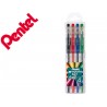 Roller pentel k116 gel grip pack c 4 unidades