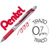 Roller pentel bl77 07 mm energel rectractil vermelho