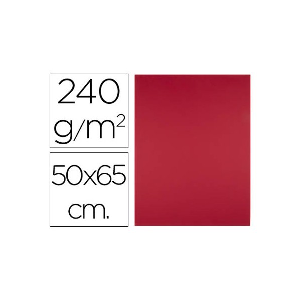 Cartolina liderpapel 50x65 cm 240 gr vermelho natal