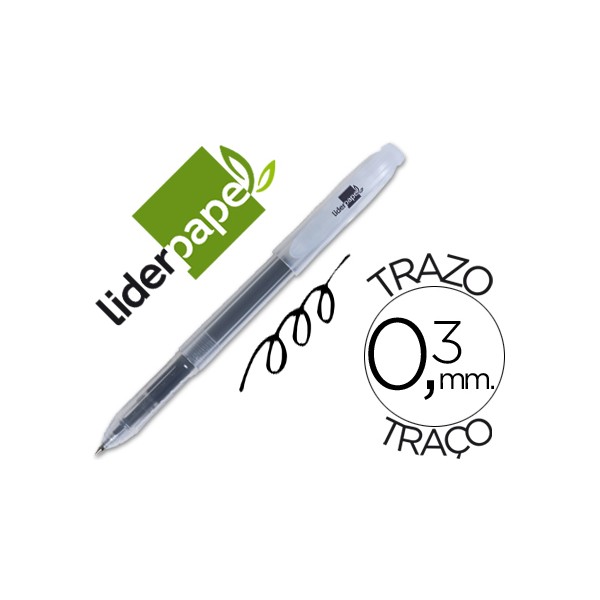 Esferografica liderpapel supergel ponta de 05 mm preta