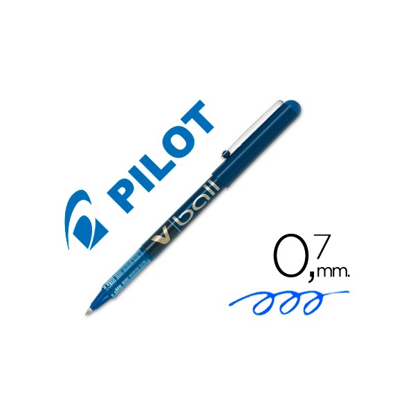 Marcador pilot roller v ball azul 07 mm