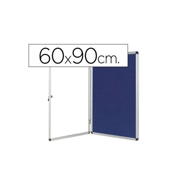 Vitrina de anuncios q connect de feltro 90x60 cm