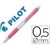 Lapiseira pilot super grip rosa 05 mm com grip