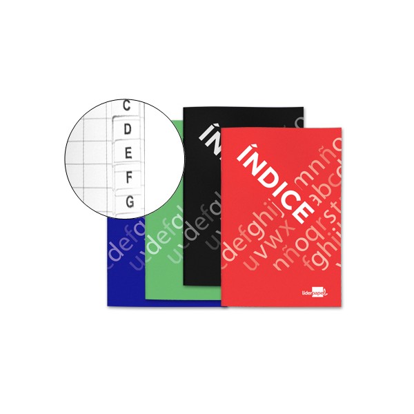 Indice flexivel liderpapel quarto 24 folhas 4 cores sortidas 70 gr