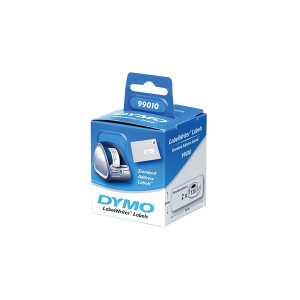 Etiquetas adesivas dymo para impressora labelwriter 400 89x28 mm direccoes 130 etiquetas