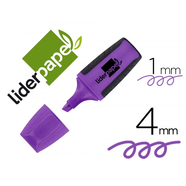 Marcador fluorescente liderpapel violeta