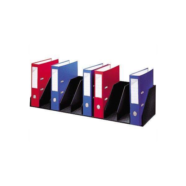 Organizador de armario paperflow preto com 9 compartimentos fixos para arquivo 89 x 29 x 21 cm