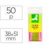 Bloco de notas adesivas q connect fluorescente 40 x 50 mm