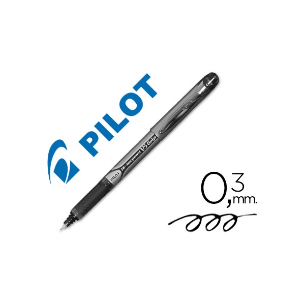 Marcador pilot ponta fina v 5 grip preto 05 mm