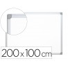 Quadro branco q connect lacado magnetico caixilho aluminio 200x100 cm