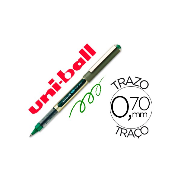 Marcador uni ball roller ub 157 verde 07 mm