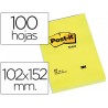 Bloco notas aderentes post it 102x152 mm liso com 100 fls