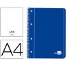 Caderno espiral liderpapel capa azul 80 f din a4 liso