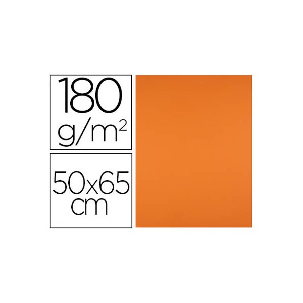 Cartolina liderpapel 50x65 cm 180 gr laranja forte