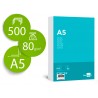 Papel liderpapel de escrita 80 gr liso din a5 pack de 500 folhas