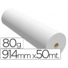 Papel reprografia 80 gr 914 mm x 50 mt