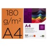 Cartolina liderpapel 180 gr 100 folhas din a4 laranja forte