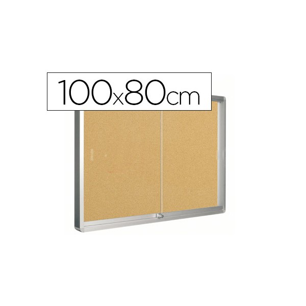 Vitrina de parede com porta q connect com 100 x 80 cm