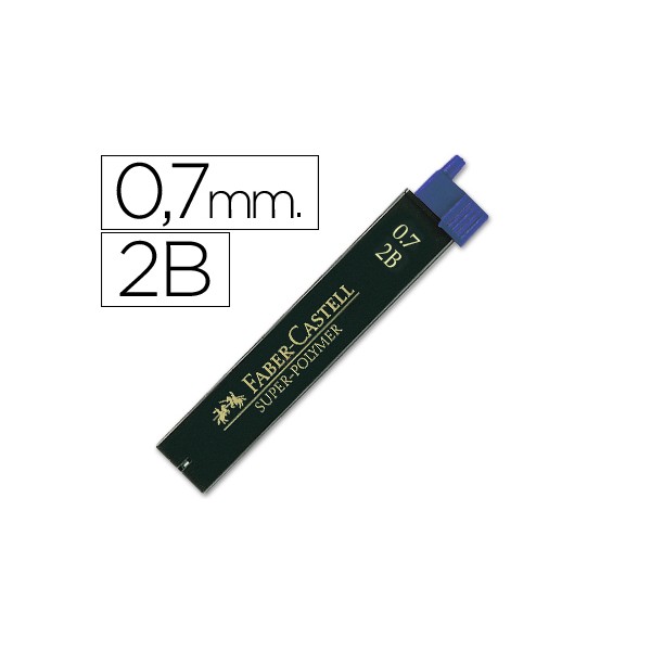 Minas faber grafite 9067 07mm 2b caixa 12 minas