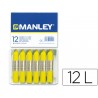 Lapis de cera manley 12 unidades amarelo limao