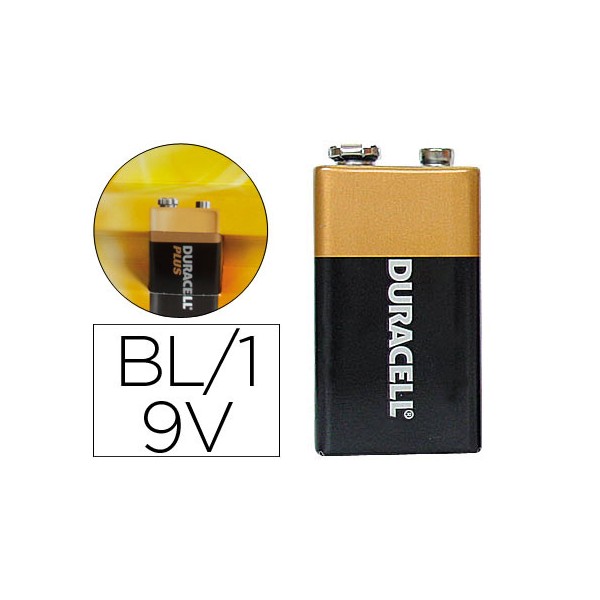 Pilha duracell alcalina 6lr61 9v blister com 1 unidade