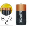 Pilha duracell alcalina c blister com 2 unidades