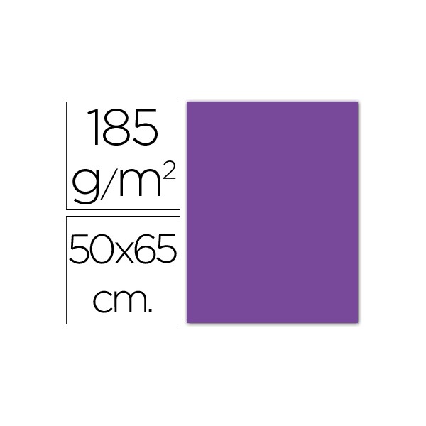 Cartolina guarro 50x65 cm 185 gr violeta