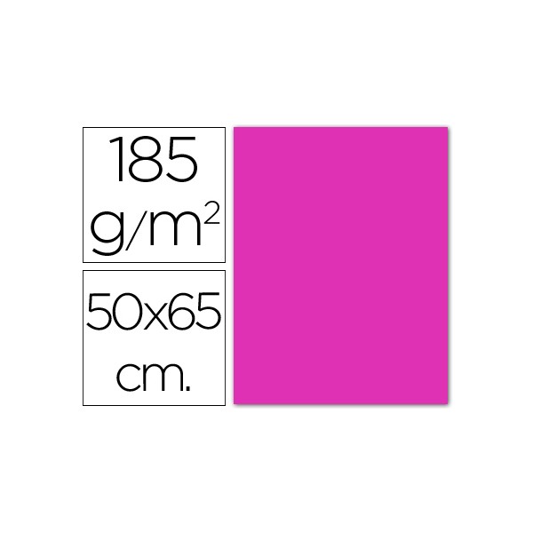 Cartolina guarro 50x65 cm 185 gr fucsia