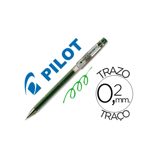 Esferografica pilot ponta fina g tec c4 verde