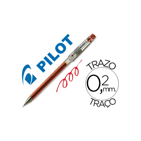 Esferografica pilot ponta fina g tec c4 vermelho