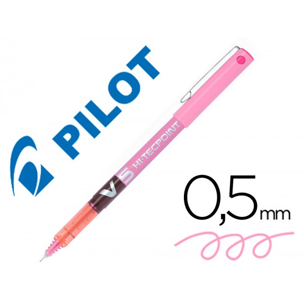 Marcador pilot ponta fina v 5 rosa 05 mm