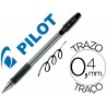 Esferografica pilot bps gp preto com grip tinta base de oleo com tampa