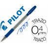 Esferografica pilot bps gp azul com grip tinta base de oleo com tampa