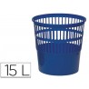 Cesto de papeis plastico azul 275 x 275 mm capacidade para 15 litros