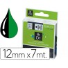 Fita dymo d1 preto verde 12 mm x 7 mt