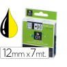 Fita dymo d1 preto amarelo 12 mm x 7 mt