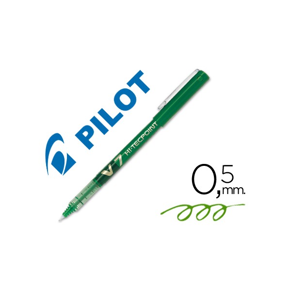 Marcador pilot ponta fina v 7 verde 07 mm