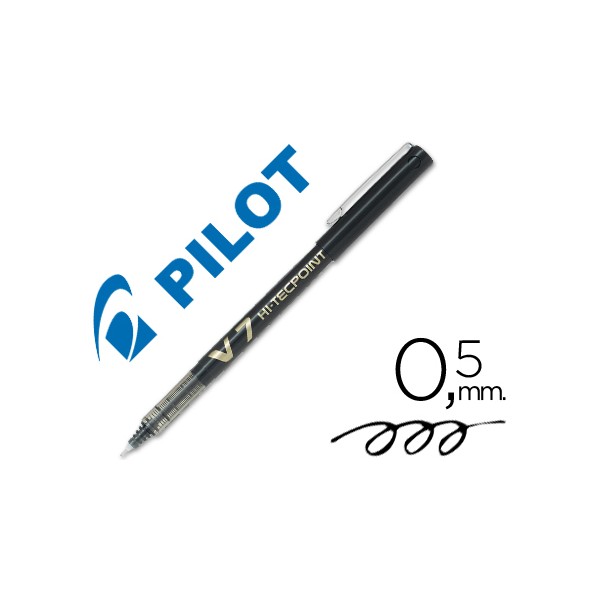 Marcador pilot ponta fina v 7 preto 07 mm