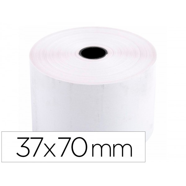 Rolo papel para impressora 37x70x11 mm 60 gr