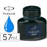 Tinta parker para caneta azul real frasco