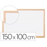 Quadro branco q connect laminado caixilho de madeira 100x150 cm