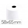 Rolo papel para impressora 58x65x11 mm 60 gr