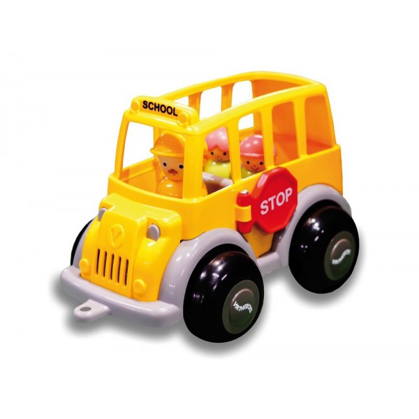 Jogo andreu toys ecoline midi autocarro escolar 1 condutor 2 figuras