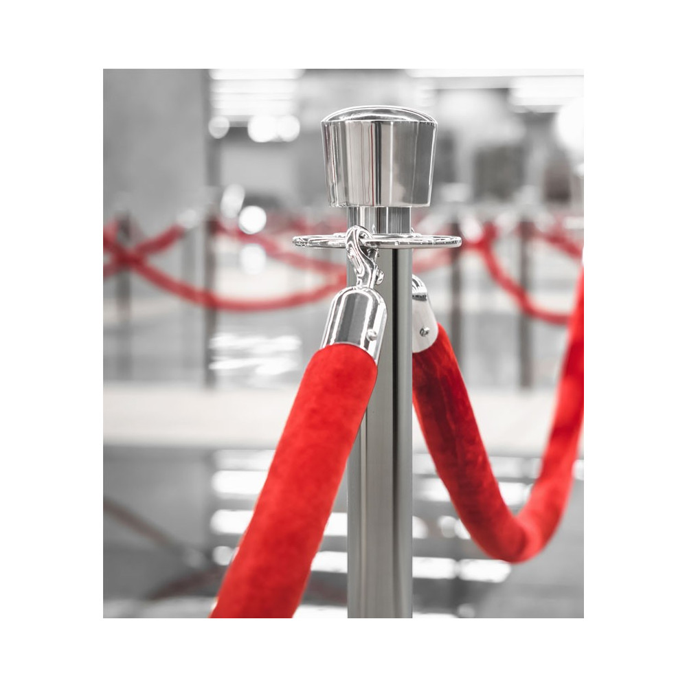 Asta separadora Roma para cuerda - Plata