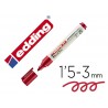 Marcador edding 21 marcador permanente ecoline 90 reciclado cor vermelho ponta redonda 15 3 mm recarregavel