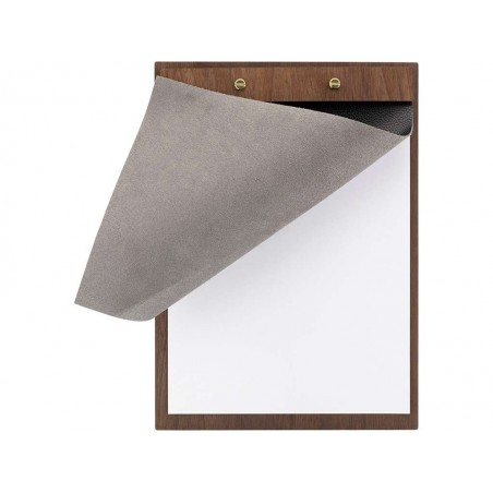 Porta menús de nogal