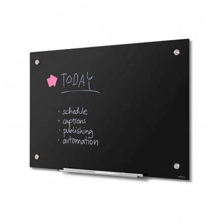 Scritto® Glassboard Preto 900x600
