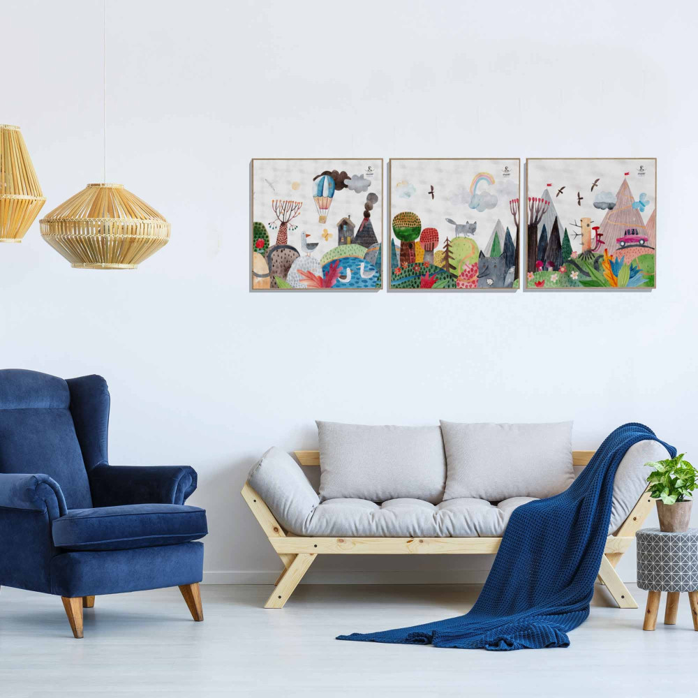 Moldura em Madeira (green)