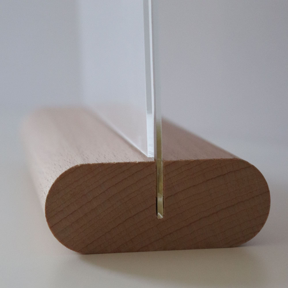 Porta menús de madera (verde)