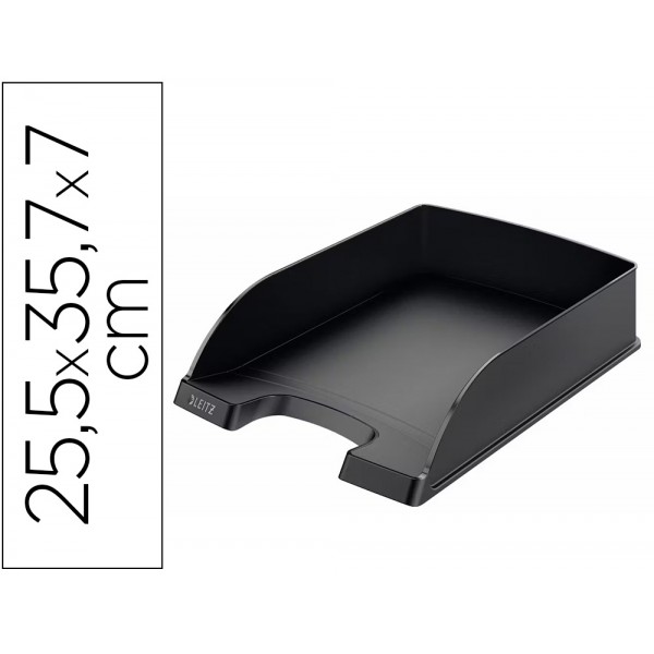 Bandeja de secretaria plastico leitz recycle preto 255x357x70 mm